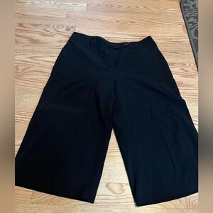 Black gaucho pants